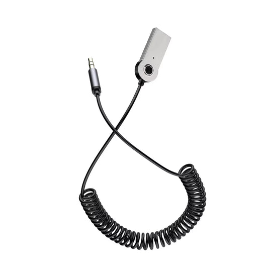 Bluetooth 5.0 AUX Car Adapter USB to 3.5Mm Jack Dongle Cable Handfree Car Kit Wireless Car Bluetooth Transmitter Receiver